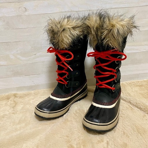 レディース ソレル SOREL スノーブーツ 黒 ブラック 23cm A537 ソレル