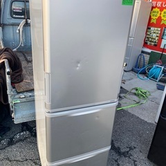 NO B720🌈福岡市内配送設置無料✨🌈シャープ 350L 3ドア冷蔵庫（シルバー系）SHARP どっちもドア SJ-WA35B-Sの画像