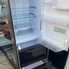 NO B721🌈福岡市内配送設置無料✨🌈R-K320HV-TD 冷蔵庫 Kシリーズ ダークブラウン [315L /3ドア /右開きタイプ] の画像