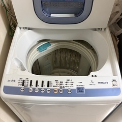 日立　洗濯機7kg　白い約束の画像