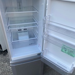 NO B708🌈福岡市内配送設置無料✨🌈MR-P17C-S 冷蔵庫 ピュアシルバー [168L /2ドア /右開きタイプ]の画像