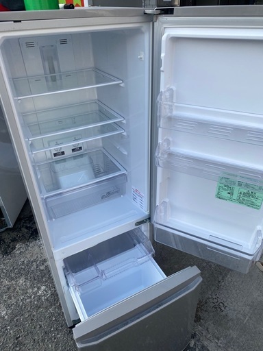 NO B708?福岡市内配送設置無料✨?MR-P17C-S 冷蔵庫 ピュアシルバー [168L /2ドア /右開きタイプ]
