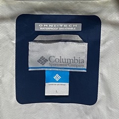 コロンビア オムニテック マウンテンパーカー Lサイズ ブルー/ネイビーの画像