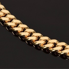 【美品】K18 2面カット 100g喜平ブレスレット21cm 中折留の画像