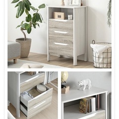 モダンデコ　チェスト　キャビネットの画像