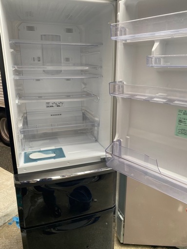 NO B712?福岡市内配送設置無料✨?三菱電機 MITSUBISHI ELECTRIC 冷蔵庫 (370L・右開） 3ドア プラチナ