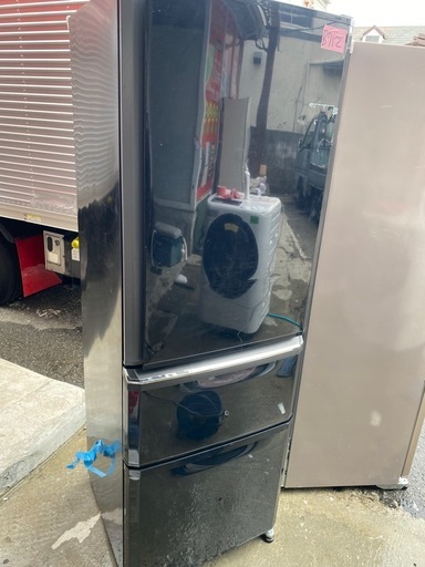 NO B712?福岡市内配送設置無料✨?三菱電機 MITSUBISHI ELECTRIC 冷蔵庫 (370L・右開） 3ドア プラチナ