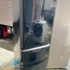 NO B712🌈福岡市内配送設置無料✨🌈三菱電機 MITSUBISHI ELECTRIC 冷蔵庫 (370L・右開） 3ドア プラチナブラック MR-C37W-Bの画像