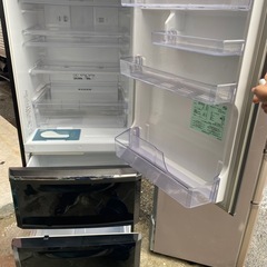 NO B712🌈福岡市内配送設置無料✨🌈三菱電機 MITSUBISHI ELECTRIC 冷蔵庫 (370L・右開） 3ドア プラチナブラック MR-C37W-Bの画像