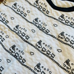 2枚 バースデー しまむら 暖か肌着 80 乗り物 ロンパース ボディスーツの画像