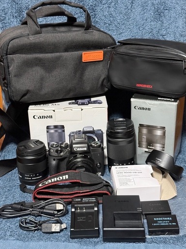 【買取店になげました】Canon EOS M5 EFｰM18−150 IS STM　