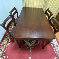 飛騨高山 SHIRAKAWA｜ダイニングセット（テーブル＋チェア4脚）の画像