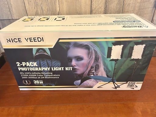 撮影用ライト 2パックLEDビデオライト 36W二色 調整可能