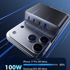 【新品】充電器 Type-C 100W 4台同時 急速充電 折りたたみ式プラグ usbの画像