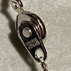 水晶のネックレスの画像