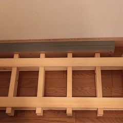 セミダブルマットレスとフレームのセットの画像