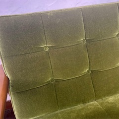 カリモク60  Kチェア 2シーター モケットグリーンの画像