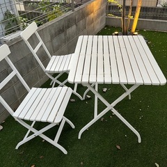 IKEA ガーデンテーブル　チェア　セットの画像