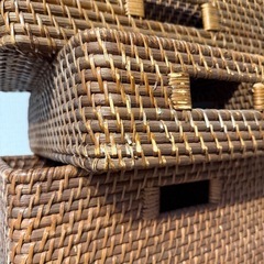 ※決まりました ニトリ ラタンバスケットの画像