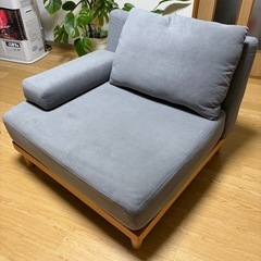 ユニットソファ　1人用ソファ　木製フレーム　北欧の画像