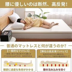 【無料】マットレス シングル（高反発・敷布団タイプ）お譲りしますの画像