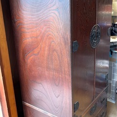 【総桐】家紋入り 和箪笥 着物箪笥 桐タンス 時代箪笥 保存良好の画像