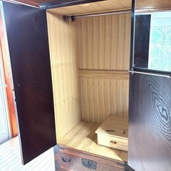 【総桐】家紋入り 和箪笥 着物箪笥 桐タンス 時代箪笥 保存良好の画像