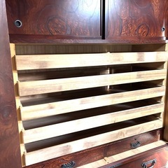 【総桐】家紋入り 和箪笥 着物箪笥 時代箪笥 桐タンス 保存良好の画像