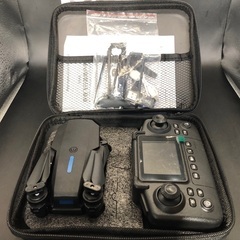 新品【174】E88PRO HDデュアルカメラ スクリーンリモコン＋WiFi伝送 折りたたみドローン（ブラック）の画像