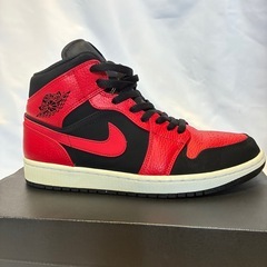 NIKE Air Jordan 1 Mid Reverse Bred 27cmの画像