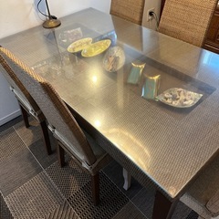 カザマ　ベンチュラコレクション　ダイニングテーブル　チェア　受注生産限定カラー　ミッドセンチュリー　アジアン　ヴィンテージ　モダンの画像