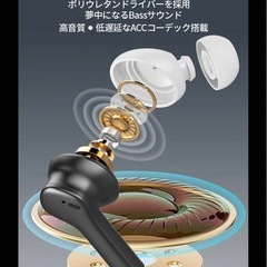 【新品】ワイヤレスイヤホン　高音質　低遅延　の画像