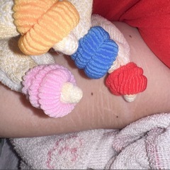 パイルゴム ヘアゴムの画像