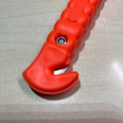 レスキュー 緊急脱出用ハンマー シートベルトカッター付きツールの画像