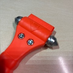 レスキュー 緊急脱出用ハンマー シートベルトカッター付きツールの画像