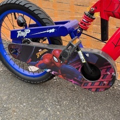 スパイダーマン子供用自転車の画像