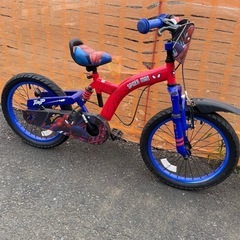 スパイダーマン子供用自転車の画像