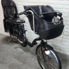 美品🌈大容量8🌸室内保管🌼パナソニック ギュット　🌼子供乗せ電動自転車ブラック13の画像