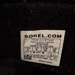 SOREL(ソレル) スノーブーツ　25cm(レッド)の画像