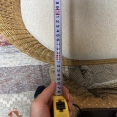 籐　ラタン　ソファーの画像