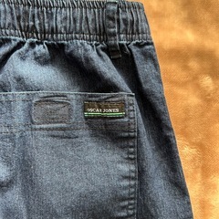 OSCAR JONESストレッチらくらくパンツまた下丈66センチ胴囲94～104LLネイビーYKKファスナー中国製メンズカジュアルパンツメンズボトムススラックス長ずぼん長ズボン股下　約62センチ 裾幅　約19.5センチ ウエスト　約82センチの画像