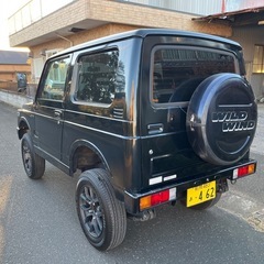 車検9年8月 64馬力 5型 最終型 JA11 ジムニー 5MT リフトアップ公認 整備多数 クラッチOH ターボ新品 エアコンパワステ4WDターボ付きの画像