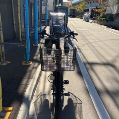 【電動自転車（チャイルドシート・レインカバー付き）お譲りします】の画像