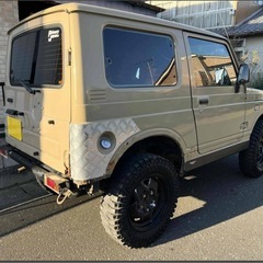 最安値 不具合なし JA12W ジムニー ベージュオールペイント リフトアップ 改造多数 乗って帰れます インタークーラーターボ付き アウトドア キャンプ　の画像