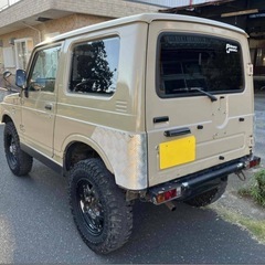 最安値 不具合なし JA12W ジムニー ベージュオールペイント リフトアップ 改造多数 乗って帰れます インタークーラーターボ付き アウトドア キャンプ　の画像
