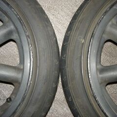 ブラックレーシング エイトスポーク PCD100　4穴　６.０J X １４ ＋４０の画像