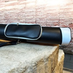 未使用に近い美品　ゴルフクラブケース　ハードタイプ　ブラック ホワイト ロゴ入り HMの画像