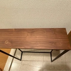 山崎実業　コンソールテーブル ブラックの画像