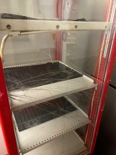 【引き取り限定】コカコーラ 冷蔵ショーケース ガラス扉 4段棚