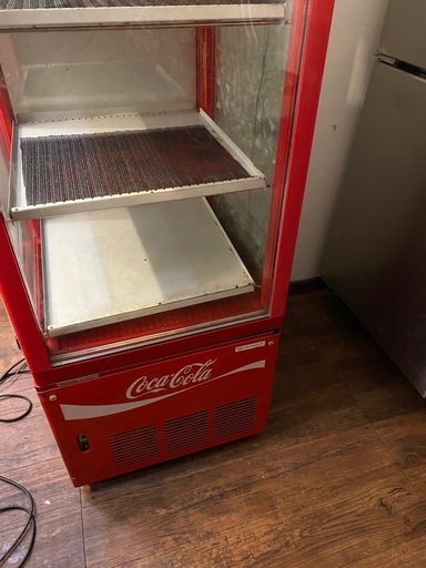 引き取り限定】コカコーラ 販売 冷蔵ショーケース ガラス扉 4段棚